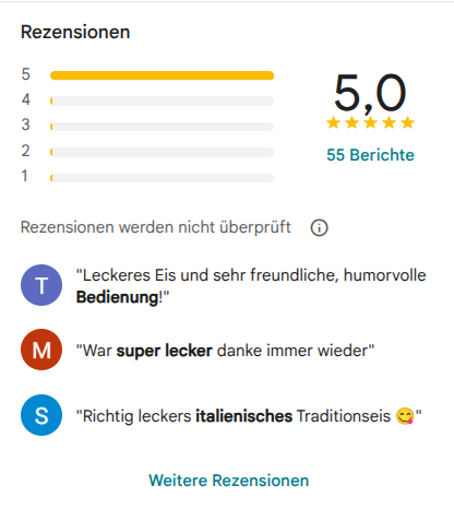 Google Bewertungen 5,0